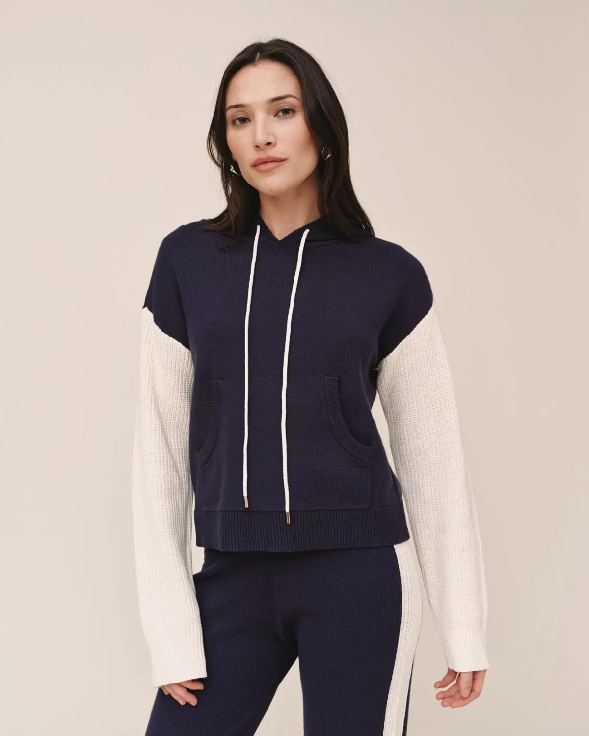 Contrast Hoodie, COLOR: Midnight Frost, Size: S