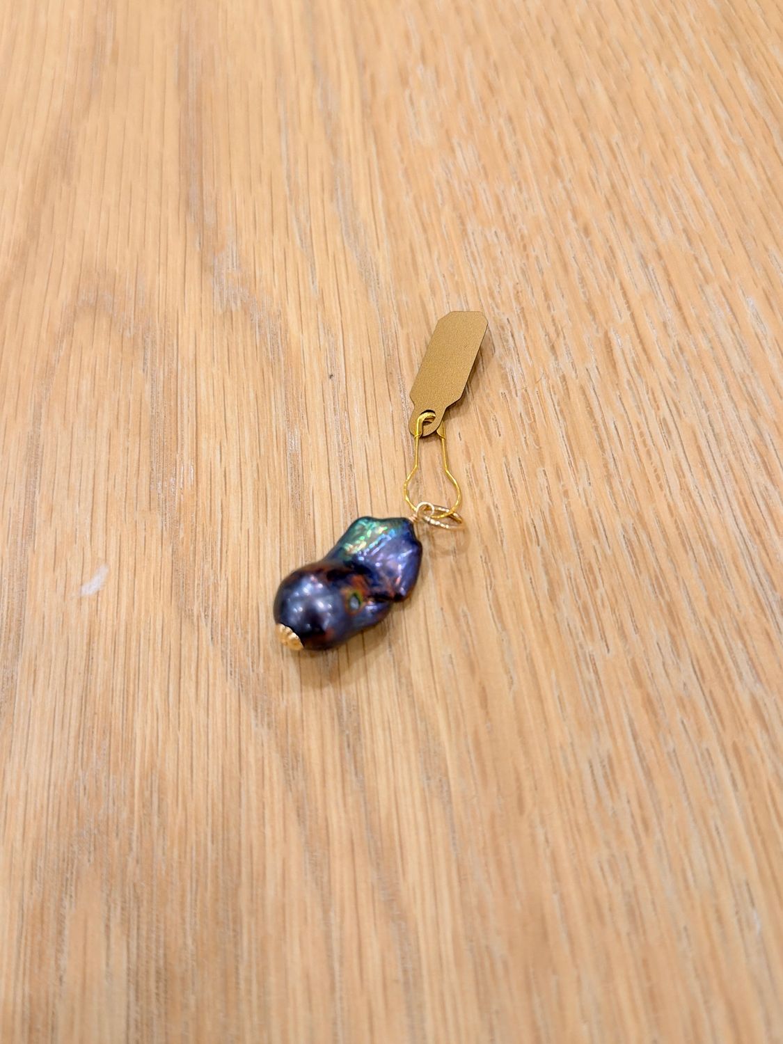 Baroque Grey Pearl Charm