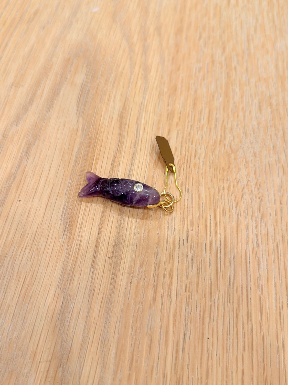 Amethyst Fish Charm