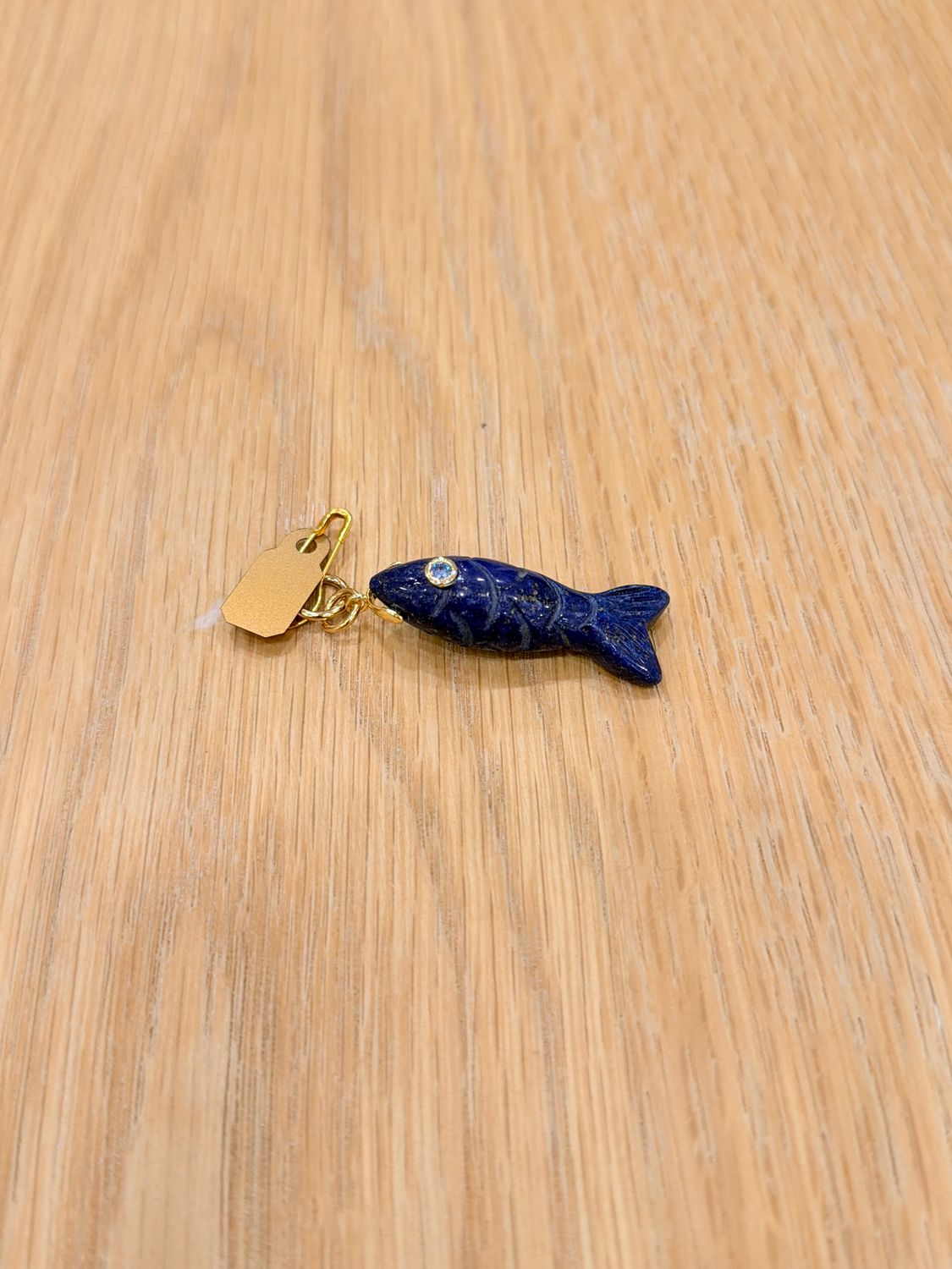 Lapis Fish Charm