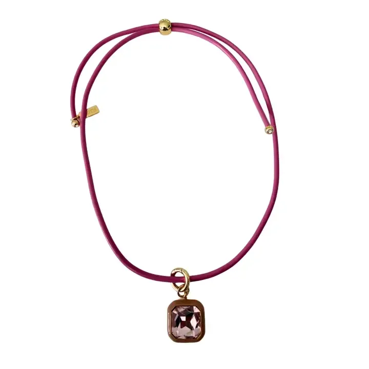 Aurora Pendant Necklace, COLOR: Dusty Pink
