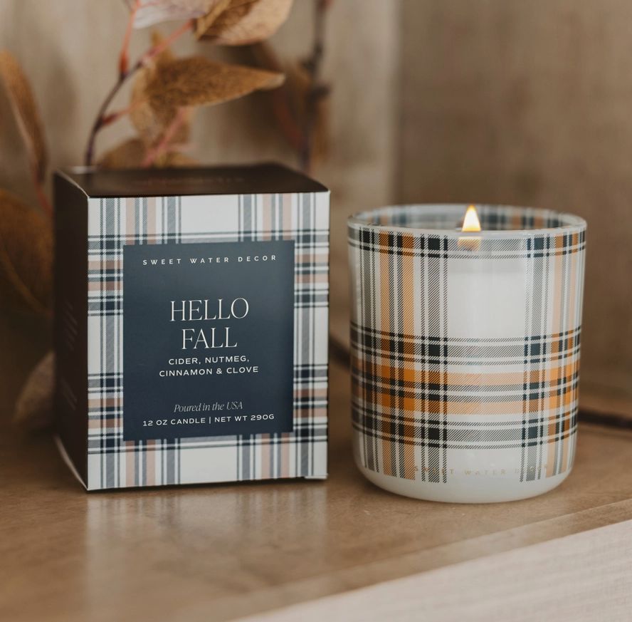 Hello Fall 12oz Boxed Soy Candle