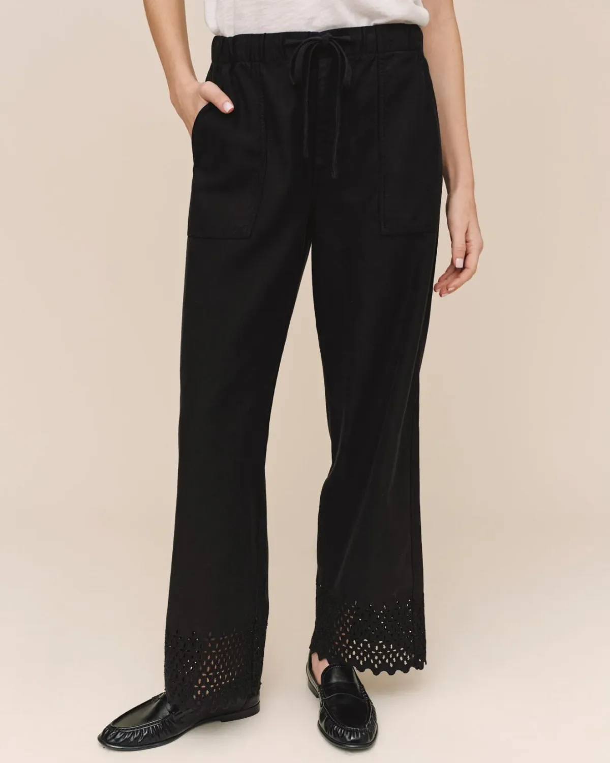 Utility Pant w/Embroidered Edge