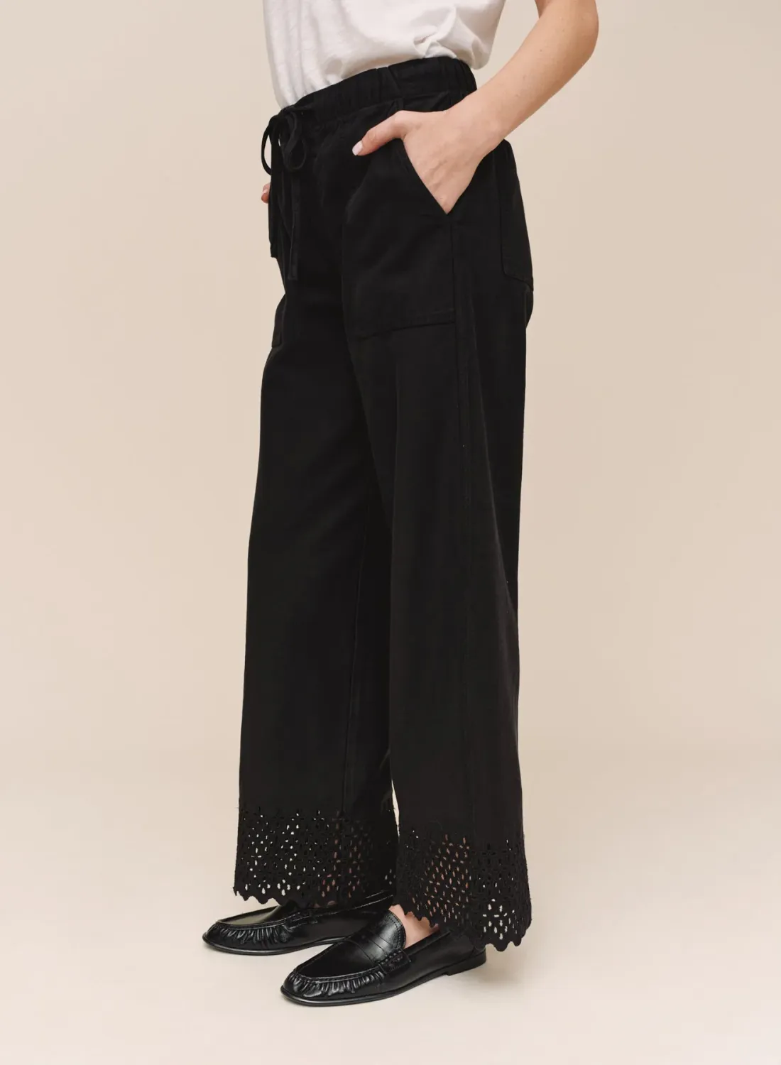 Utility Pant w/Embroidered Edge