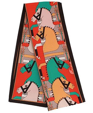 Printed Narrow Scarf