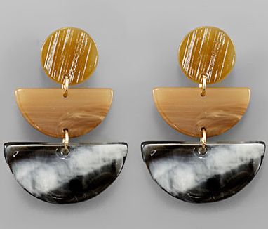 Double Half Moon Earrings