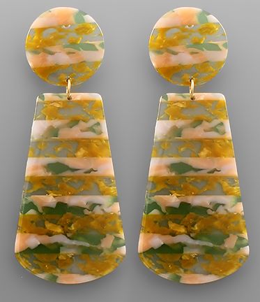 Acrylic Trapezoid Earrings