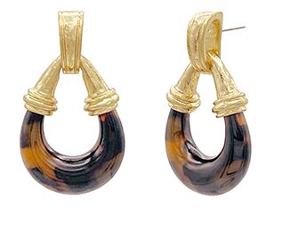 Graduated Tortoise Earrings