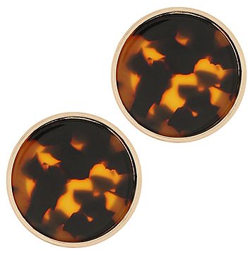 Acrylic Round Earrings