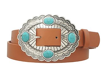 Turquoise Stone Accent Belt