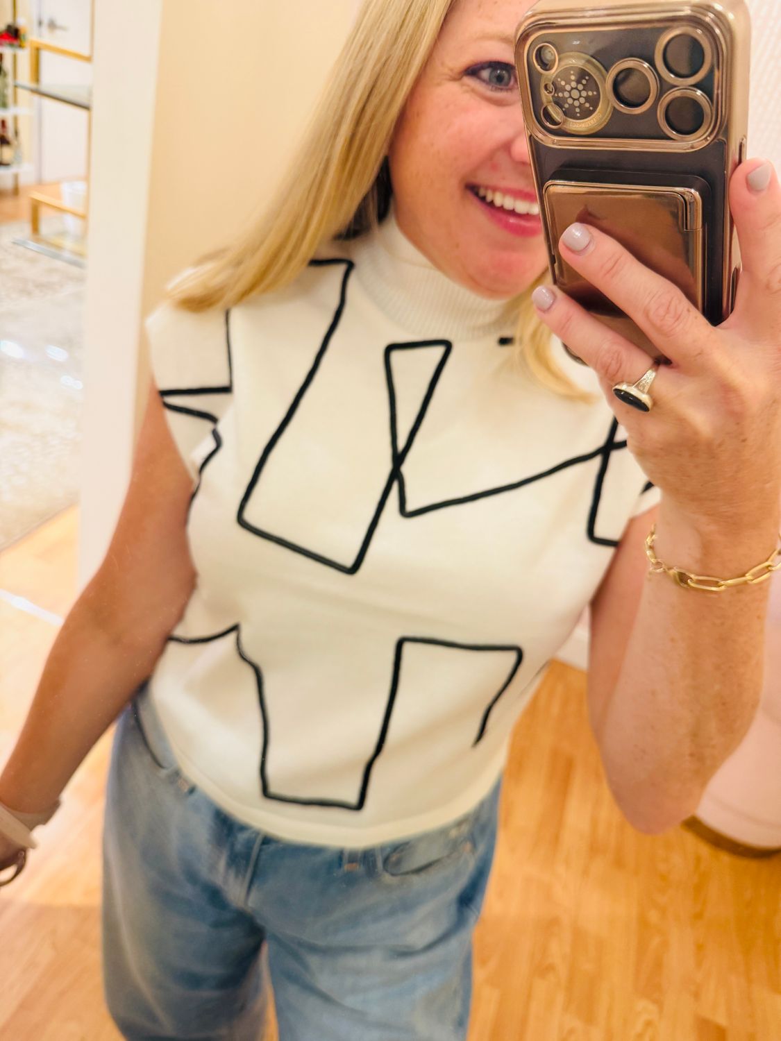 Aja 'Tetra Ortho' Sleeveless Top