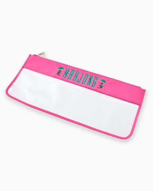 Pink Monkey Mahjong Tile Bag