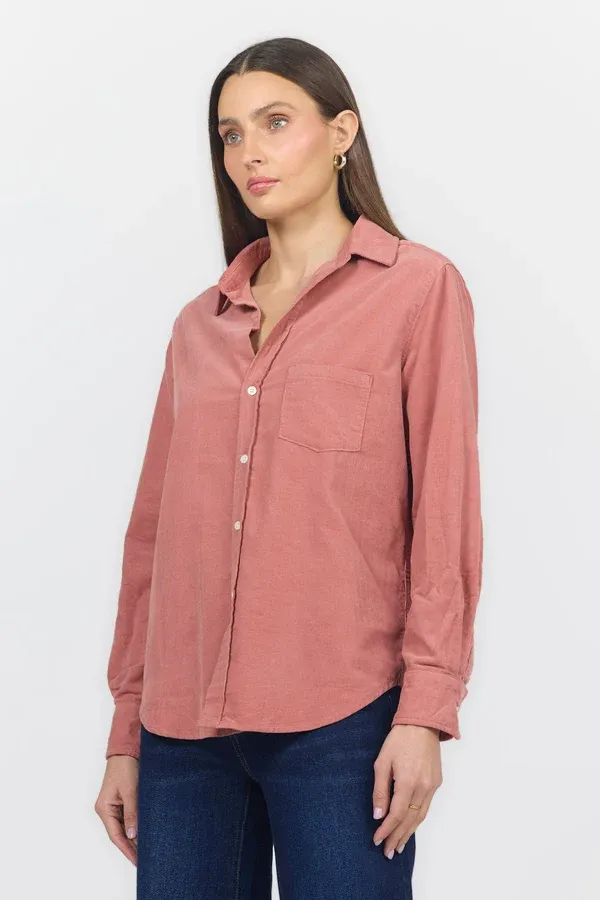 Galina Button Down, COLOR: Rose Dawn, Size: XS