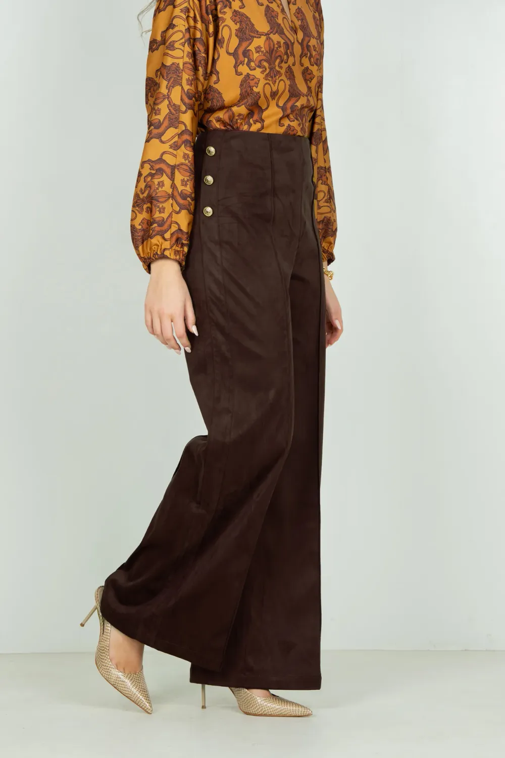Piper Pant, COLOR: Fudge Suede, Size: XS