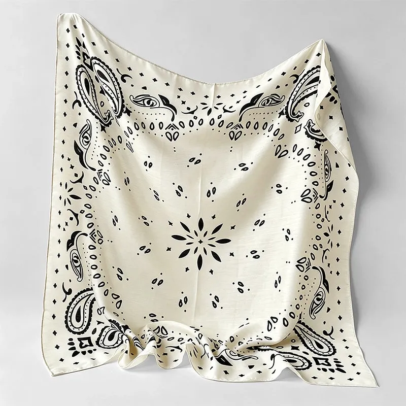 Vintage Paisley Scarf, COLOR: Beige