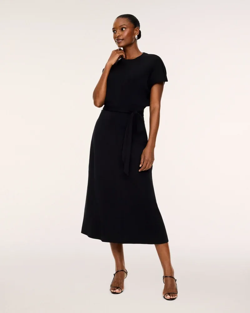 Airessentials Draped Tie-Waist Maxi Dress