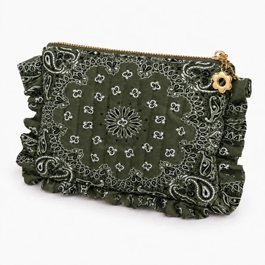 Ruffle Bandana Cosmetic Case