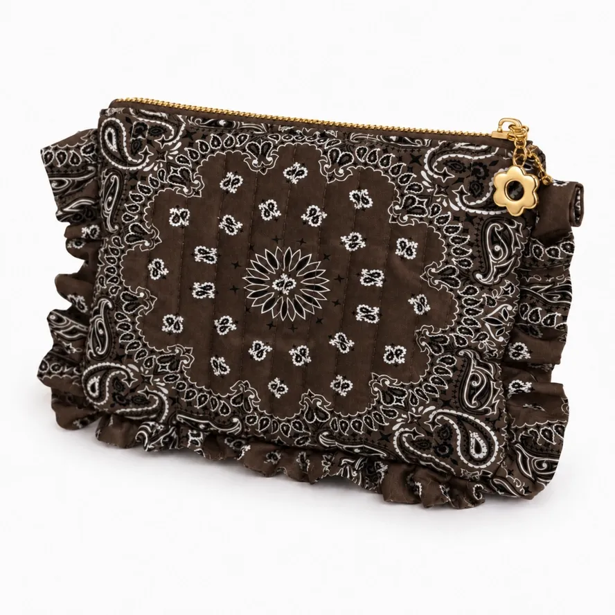 Ruffle Bandana Cosmetic Case