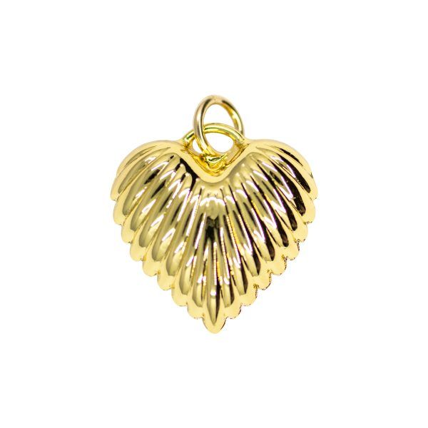 Large Puffy Heart Charm