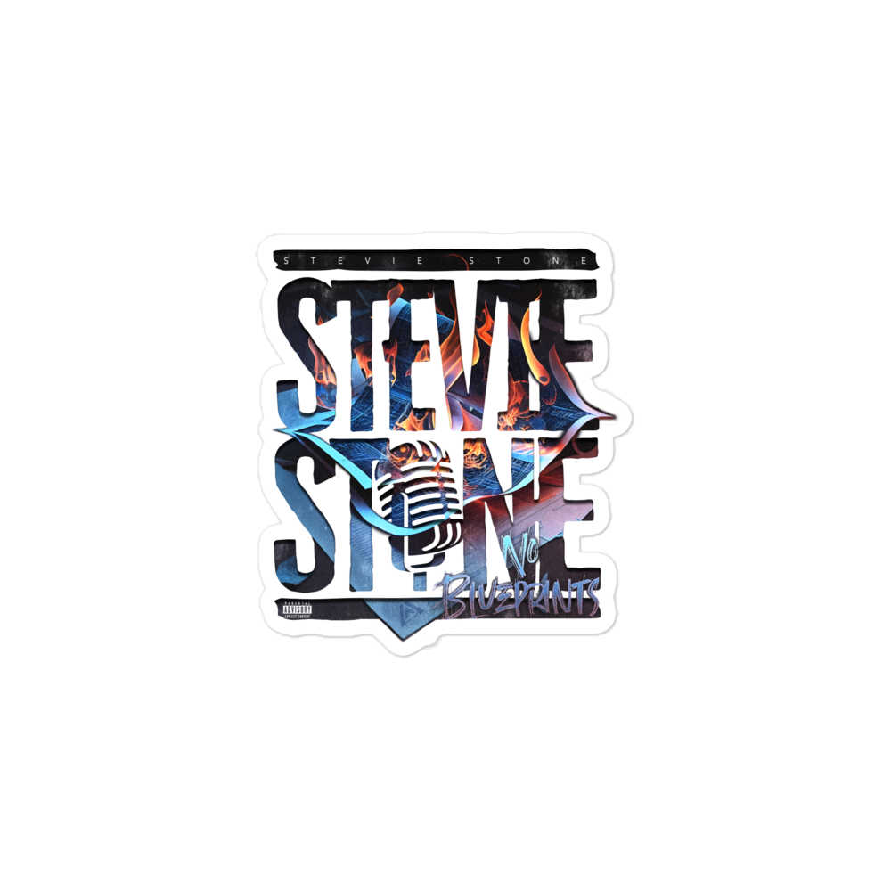 STEVIE STONE &quot;NO BLUEPRINTS&quot; Vinyl Sticker