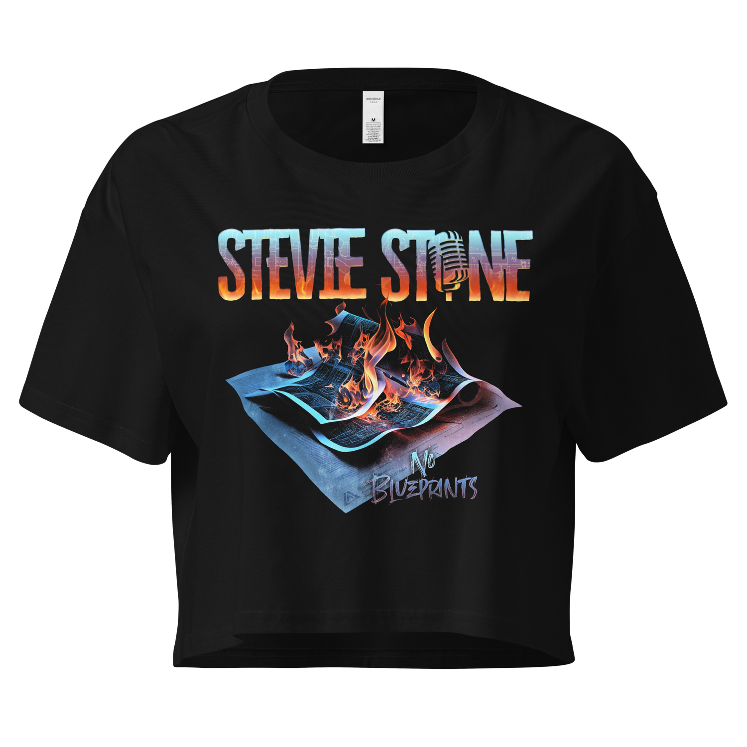 STEVIE STONE &quot;NO BLUEPRINTS&quot; ALBUM COVER Premium Women’s Crop Top