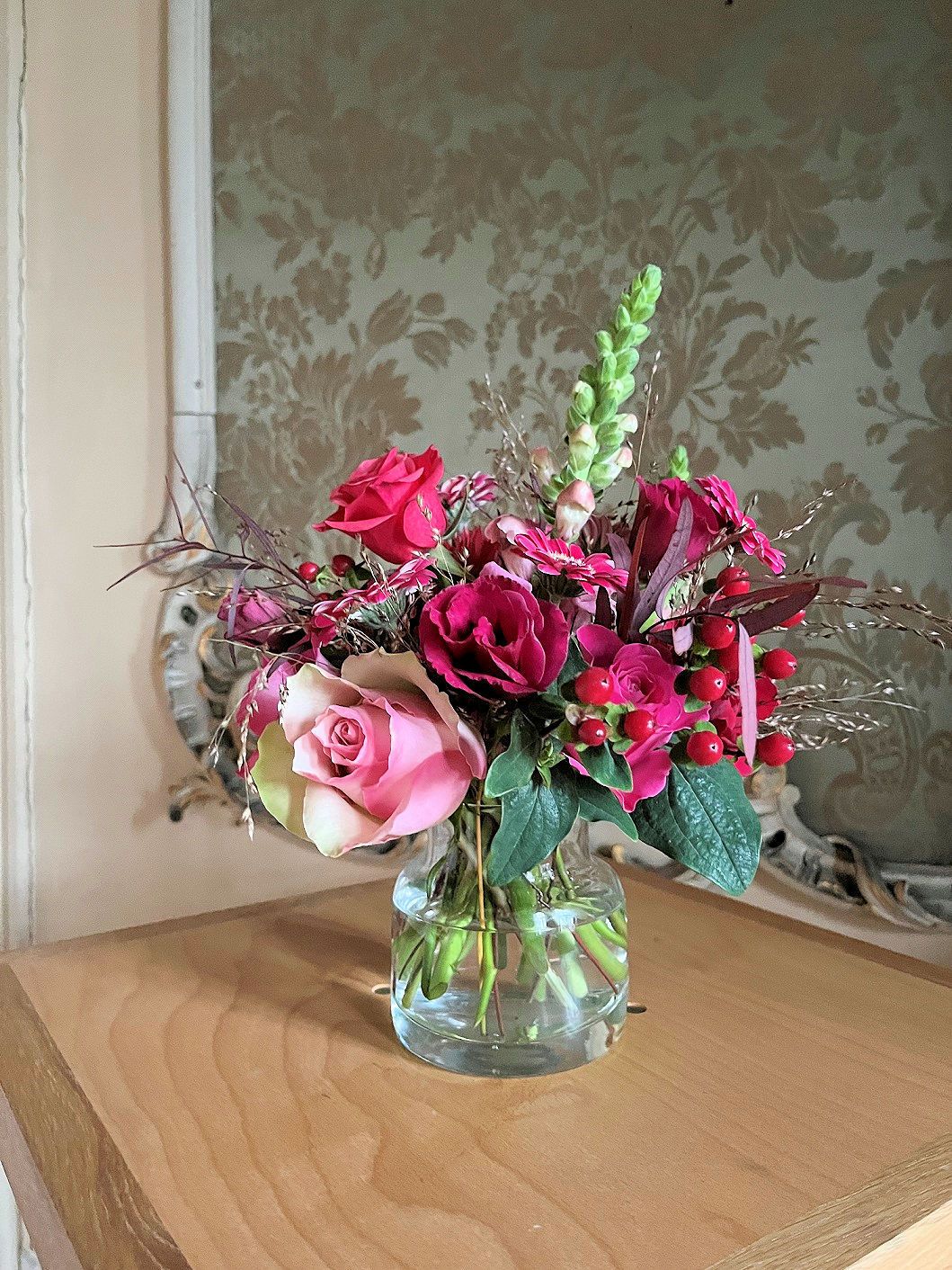 Boeketje in bloomonvaasje