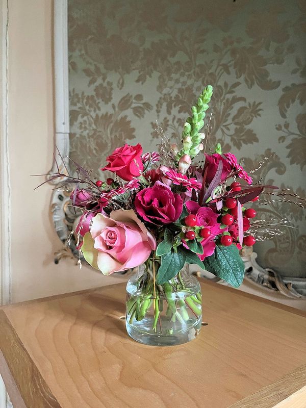 Boeketje in bloomonvaasje