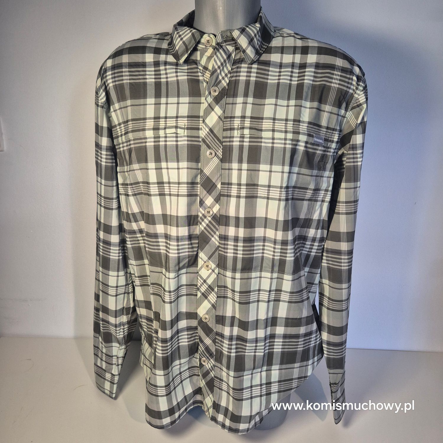 Koszula Simms Bugstopper Foliage Madras Plaid UPF50 rozmiar M