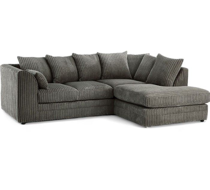 Dylan Jumbo Cord L Shape 4 Seater Right Corner Sofa