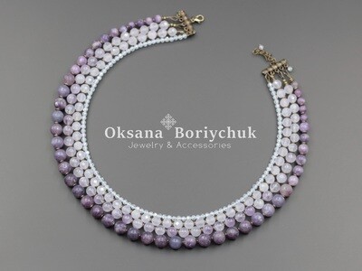 Намисто "Лавандова легкість"