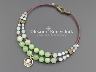 Чокер "Липнева зелень"