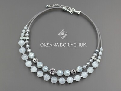 Чокер "Сріблясті хвилі"