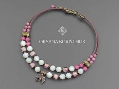 Чокер "Засніжені троянди"