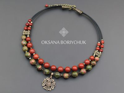 Чокер &quot;Вереснева фреска&quot;