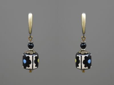 Сережки &quot;Мальовані квіти&quot;