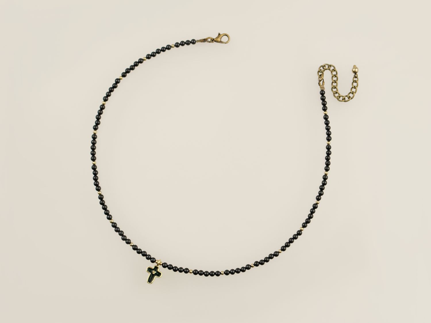 Намисто хрестик онікс