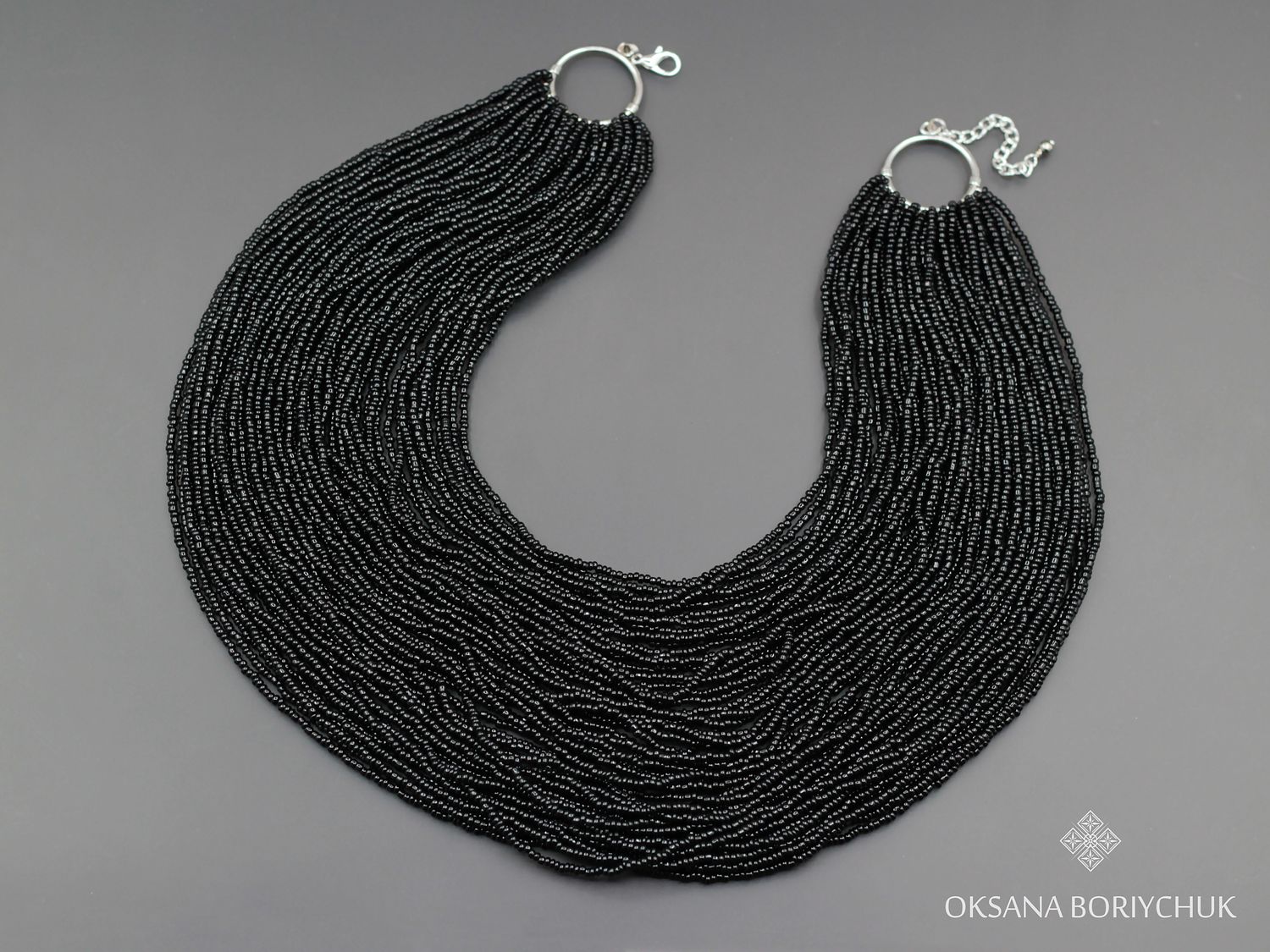 Бісерне намисто "Темненька ніч"