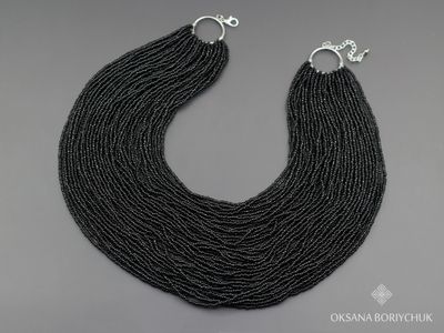 Бісерне намисто "Темненька ніч"