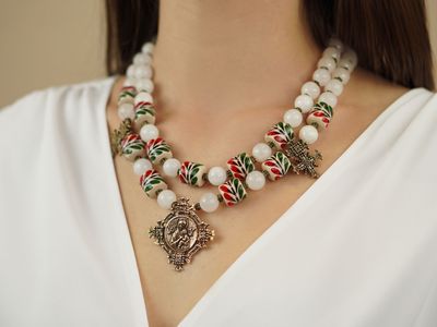 Намисто "Розцвіла черешня"