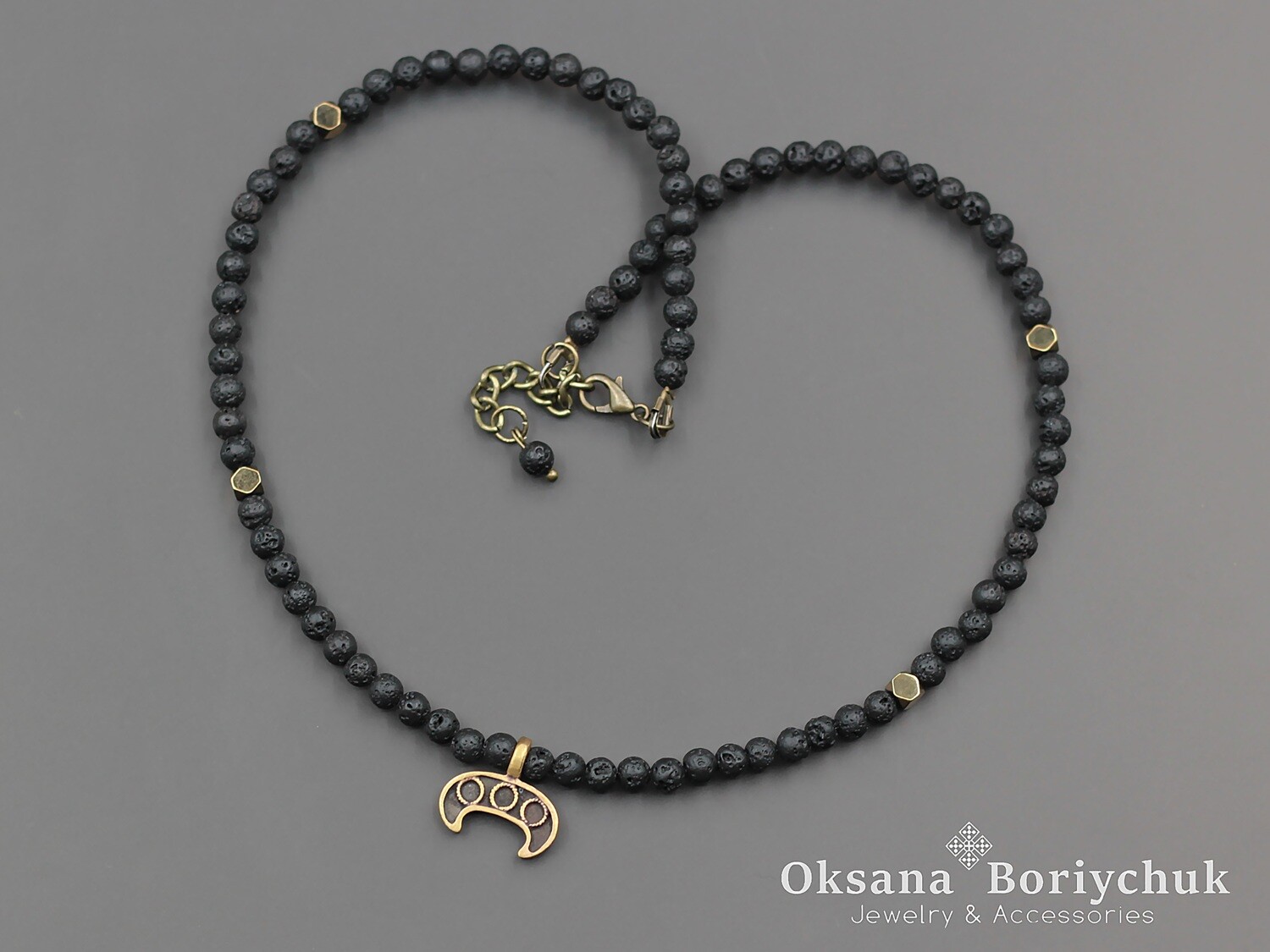 Намисто "Графітова ніч"