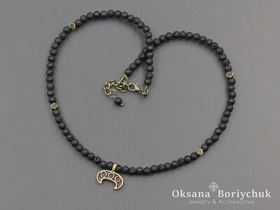 Намисто "Графітова ніч"