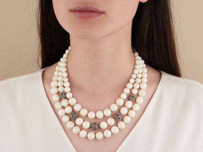 Намисто "Засніжене свято"