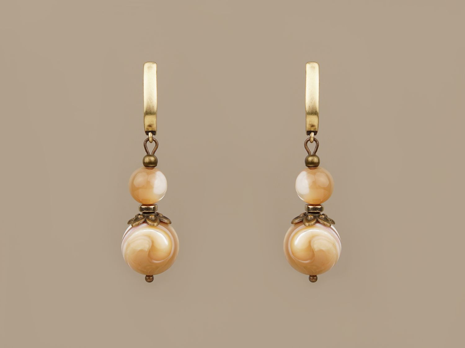 Сережки "Втілення тепла"