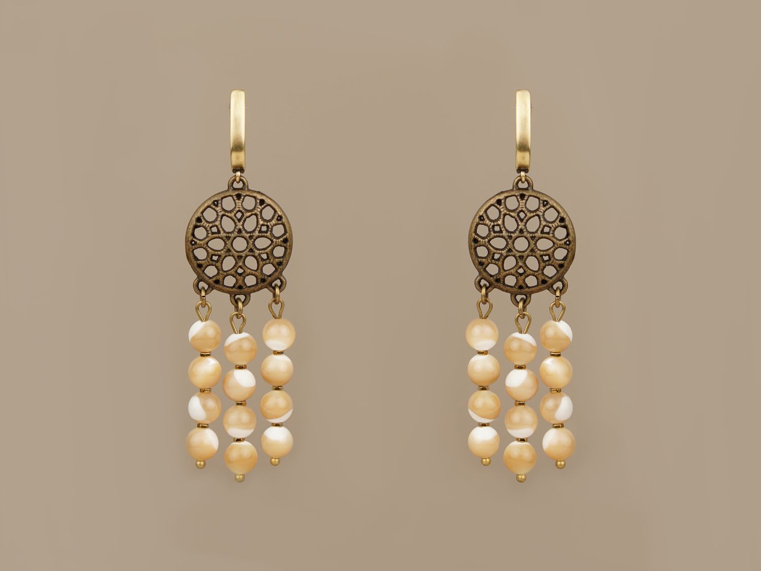 Сережки "Золоті промені"