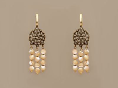 Сережки "Золоті промені"