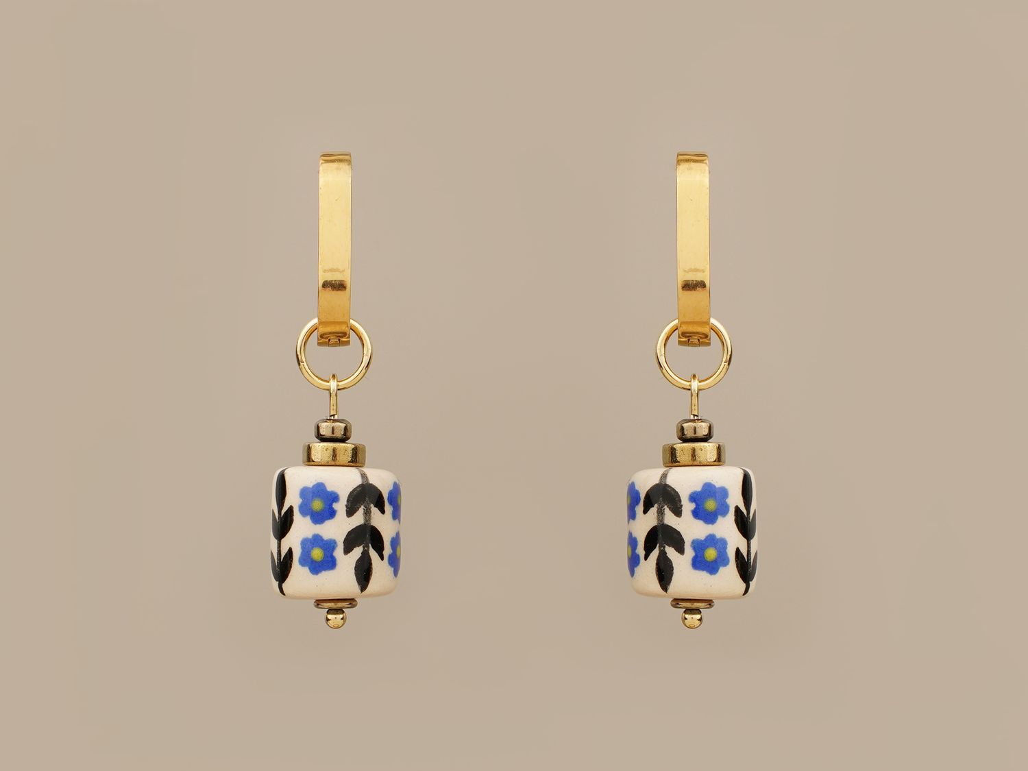 Сережки "Волошкові візерунки"