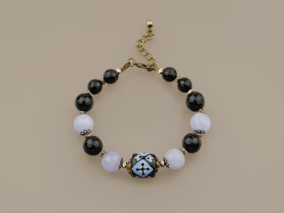 Браслет "Волошковий обрій"