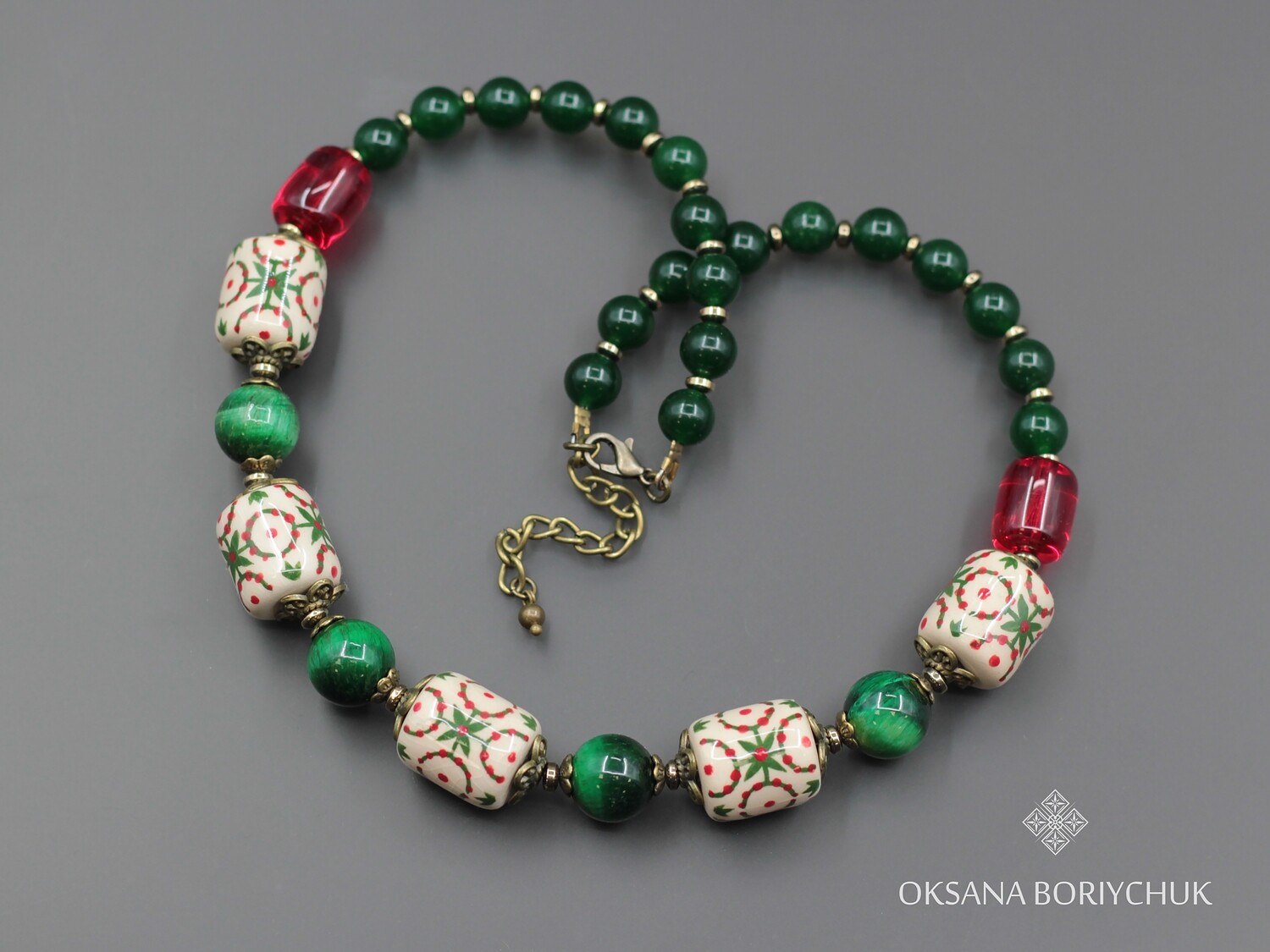 Намисто "Святкова хвоя"