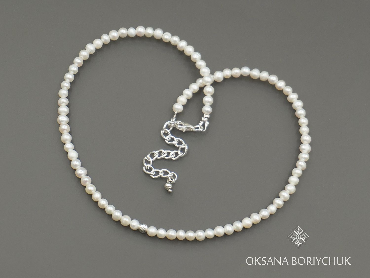 Намисто " Зимовий світанок"