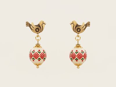 Сережки "Гуцульщина"